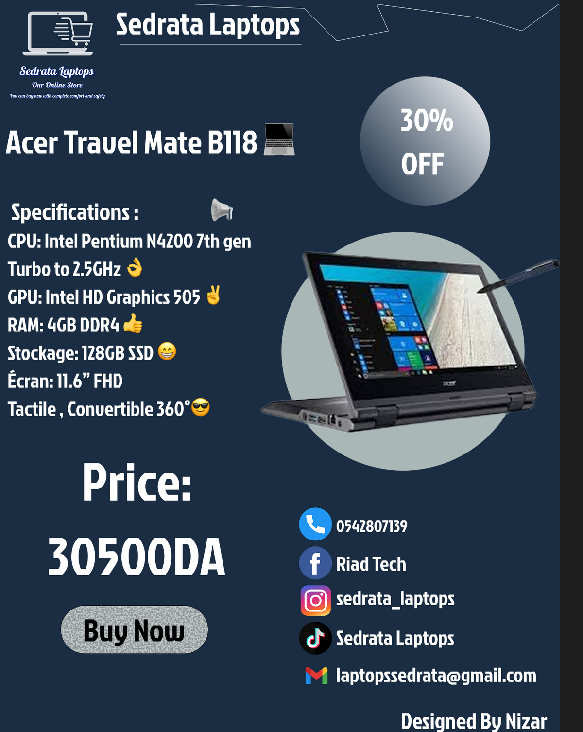Acer Travel Mate Spin B1 B118